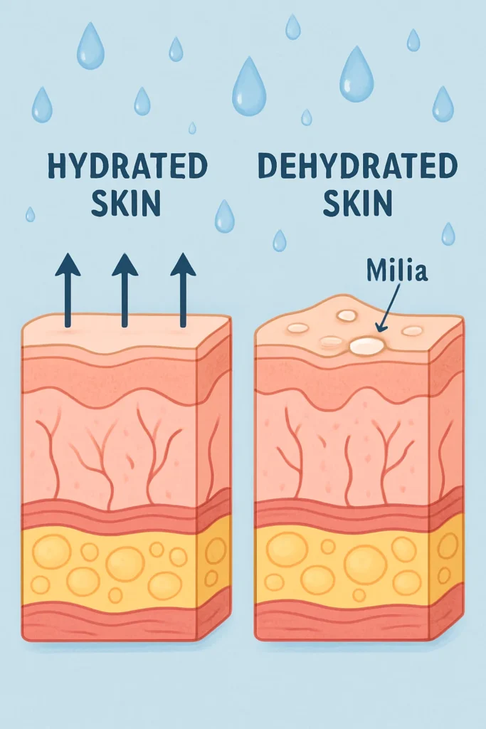 The importance of hydration and milia production Thame