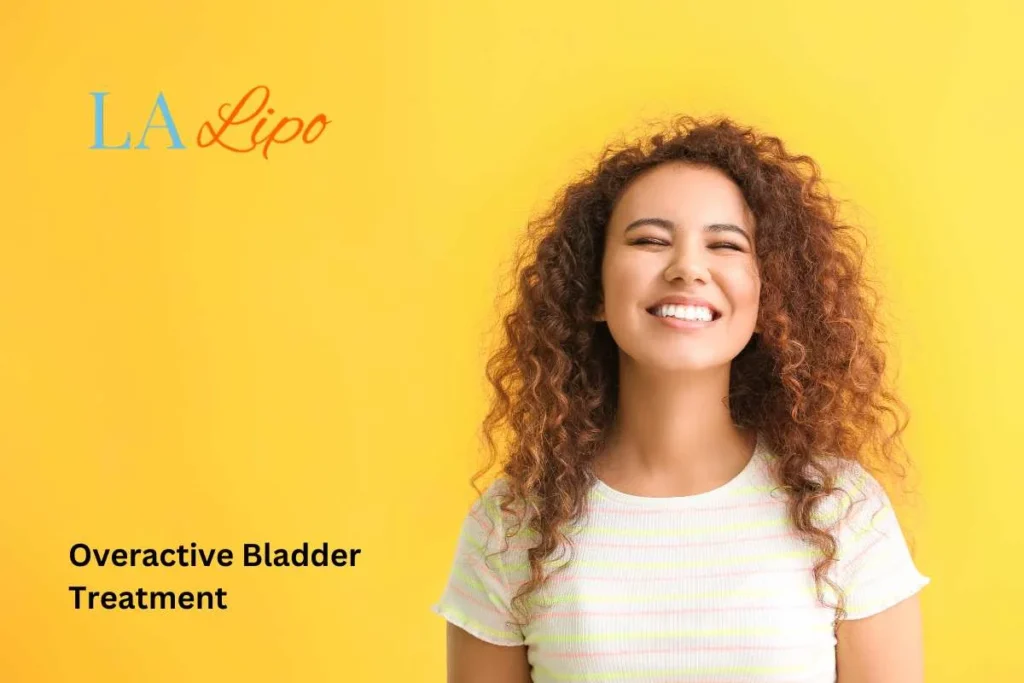 woman smiling about overactive bladder treatment Thame solutions