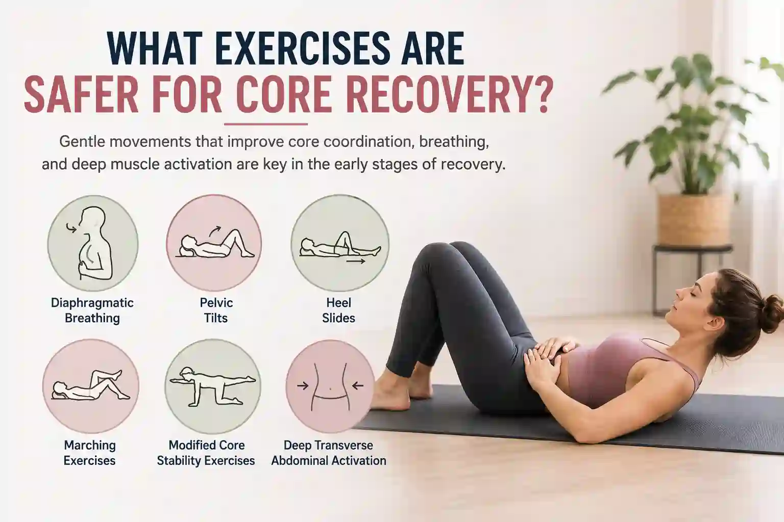 Which exercises may help diastasis recti Thame?